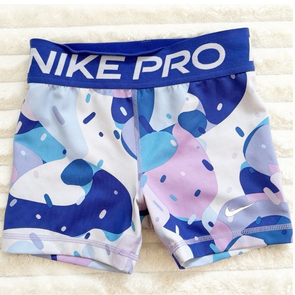 5 for 20$ Nike Pro Dri-FIT Spandex Athletic Shorts Big Kids Girls Small - Picture 1 of 8